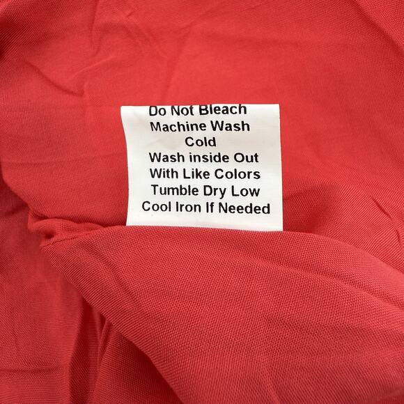 Pink Lily Red White Floral Mini Dress S Ruffle Hem Girly Feminine Garden Party - Picture 7 of 7